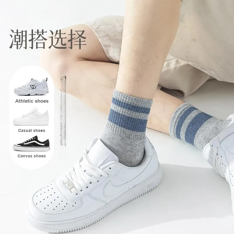 MIIOW Mid Calf Socks Men's 5 Pack-21