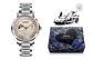Silver Case Gold Dial Silver Steel Band