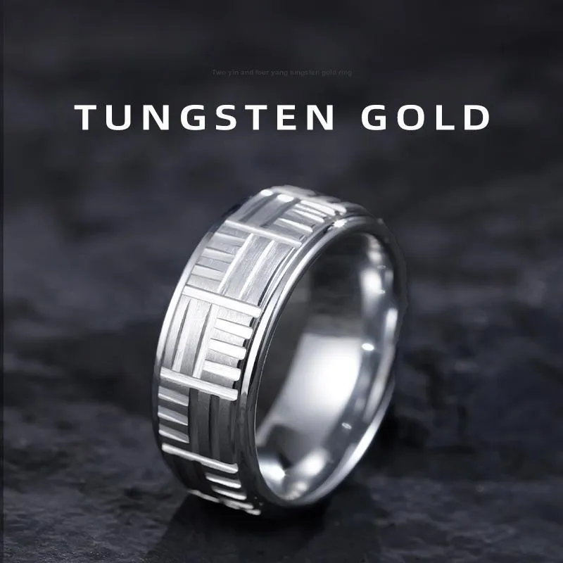 Saya Tungsten Gold Rings Unisex-1