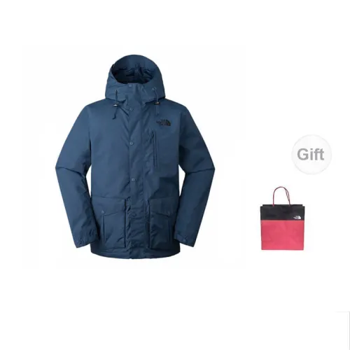 THE NORTH FACE Jackets Men Blue With Gift Bag