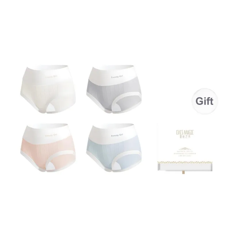 XIA.WA.ZHI.XIU Underpants Women's 4 Pack Gift Box Set-16