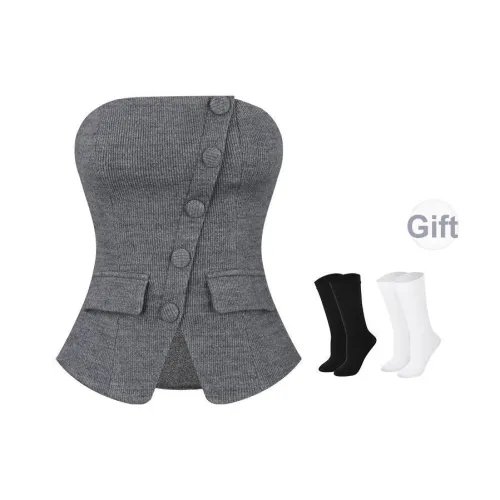 BSEVENI Без бретелей Топ Женская Униформа