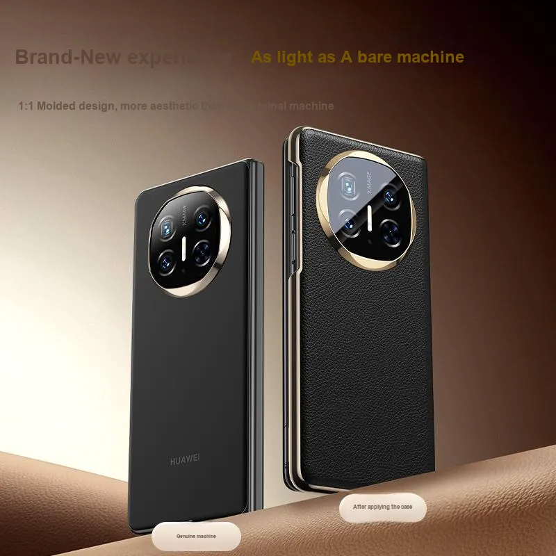 Spectatory Genuine Leather Material Phone Cases Compatible With Huawei Mate X6-1