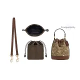 Coach Mini Snowflake Bucket Bag in Dark Brown with Gold-Tone Lock 65cm+Dark Brown Nylon Liner