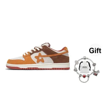 RIPSTAR SKBD Low Maxes Clay Slip Resistant Cushioning Low Top Skateboard Shoes Unisex Terracotta