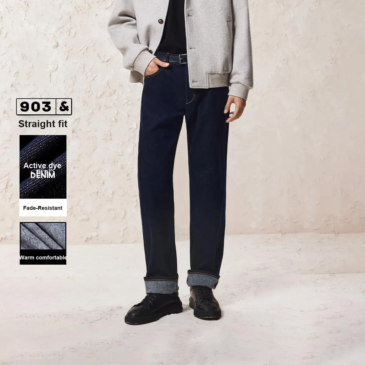 JACK JONES A14 Темный деним синий Мужские джинсы