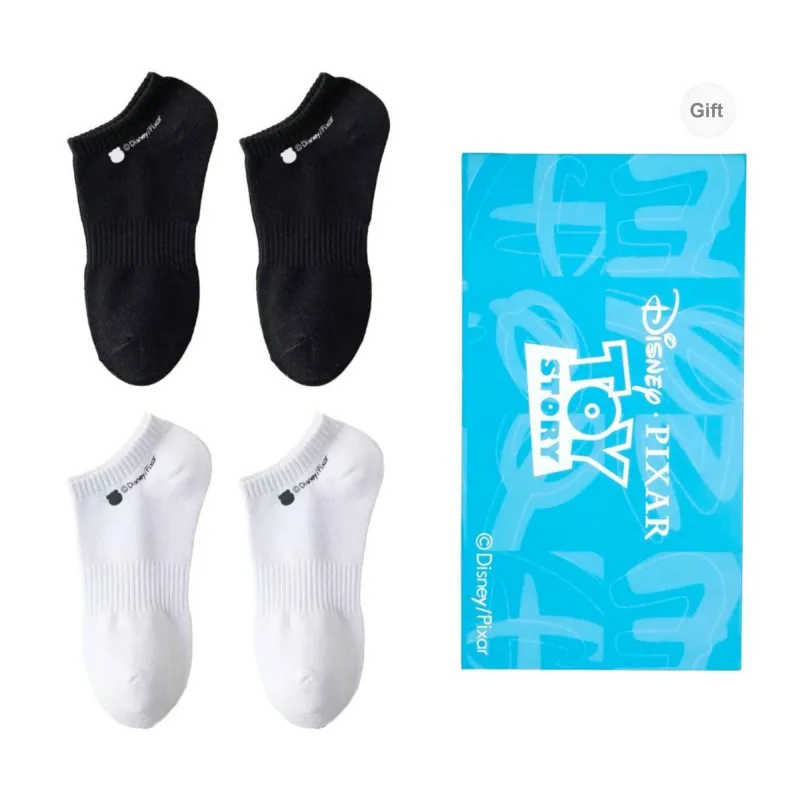 Disney No Show Socks Unisex Gift Box Set Of 4-6