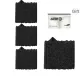Women's Half-Foot Socks 4 Pack Shopping Bag (4 Pairs Black)