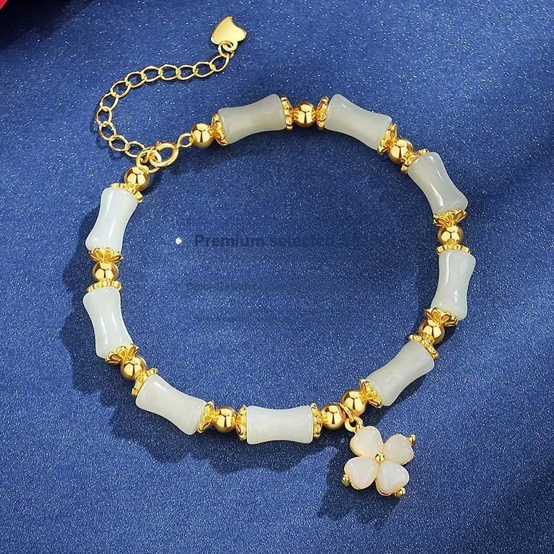 Andaozi Bracelets Pale Greenish White Jade Women's-3