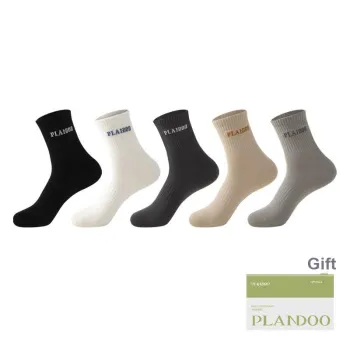 PLANDOO Mid Calf Socks Men's 5 Pack