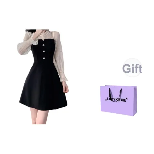 LADYXIEXIE Длинное платье с длинными рукавами женское