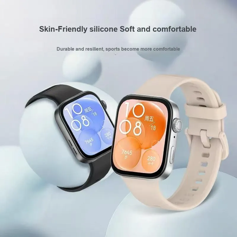 MUZHITIANKONG Huawei Compatibility Watch Band 22CM Silicone Material-5
