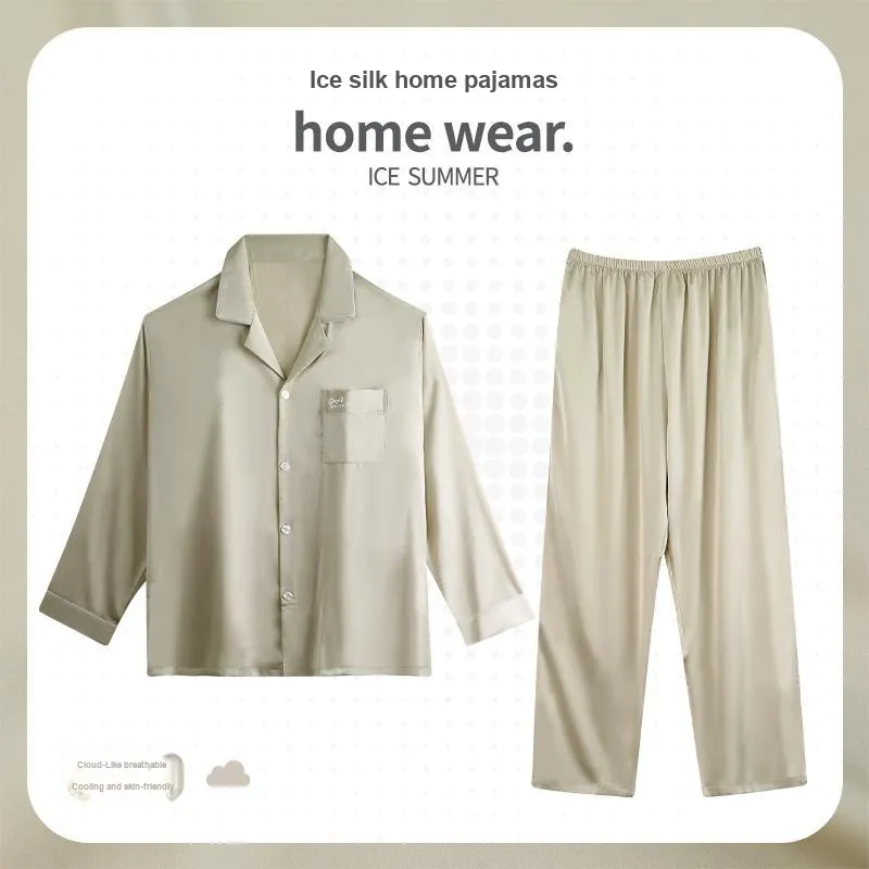 MIIOW Pajama Set Men's Champagne-1