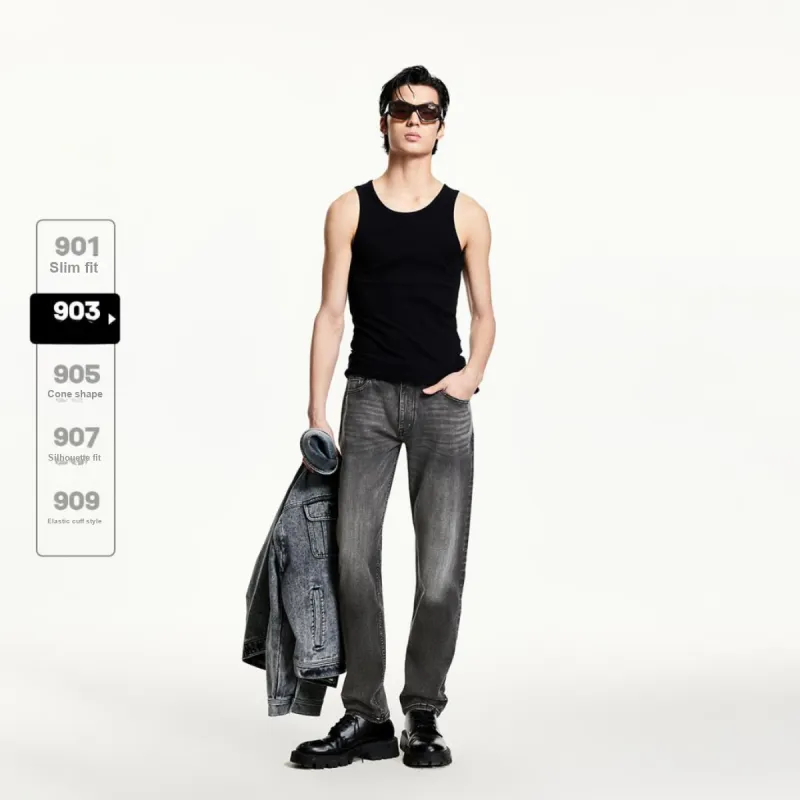 JACK&JONES Jeans Men A17 Medium Gray Denim-3