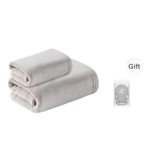 Mostlife Bath Towel Coral Fleece Macaron Color Dormitory Opening Water Absorbent