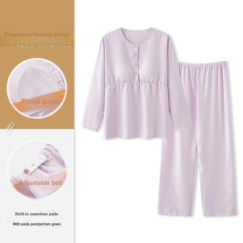 WANANNI Pajama Set Women's Light Purple-1
