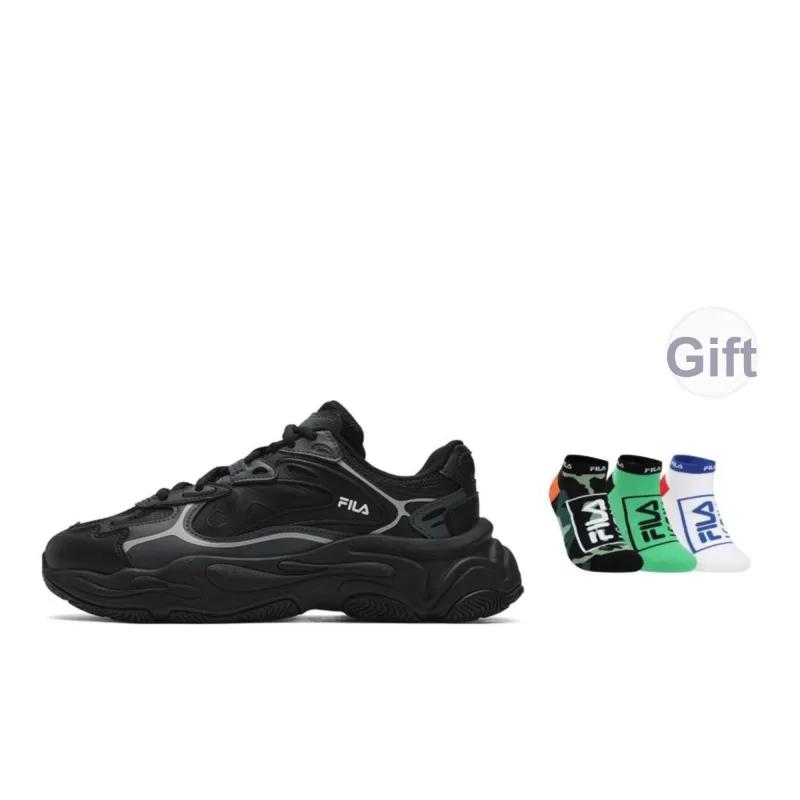 FILA MARS 4 Low Top Running Shoes Women's Black Gray-5