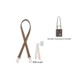 (MK Sheet Music Bag) Brown 1.5cm Wide 65cm with Free Camel Cashmere Scarf