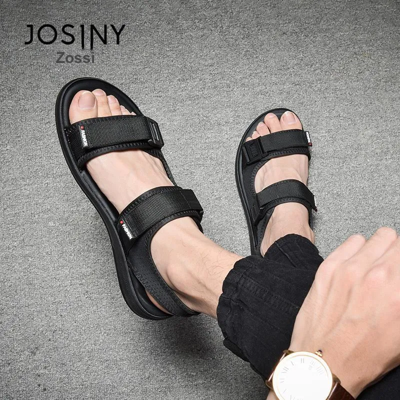 JOSINY Beach Sandals Men Black-2
