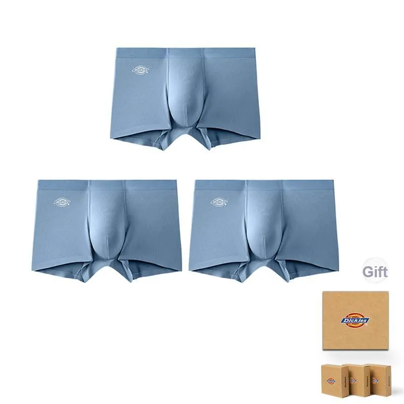 Dickies Underwear Gift Box Men's High Rebound Seamless Boxer Combo Set With No Roll Edge-10