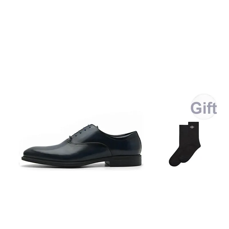 PEDRO Dress Shoes Men Low Top Black/Dark Umber/Dark Blue-8