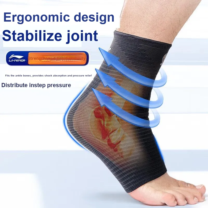 LiNing CBA Collection Ankle Braces Soccer Basketball Running Cycling Unisex Polyamide Elastane-3