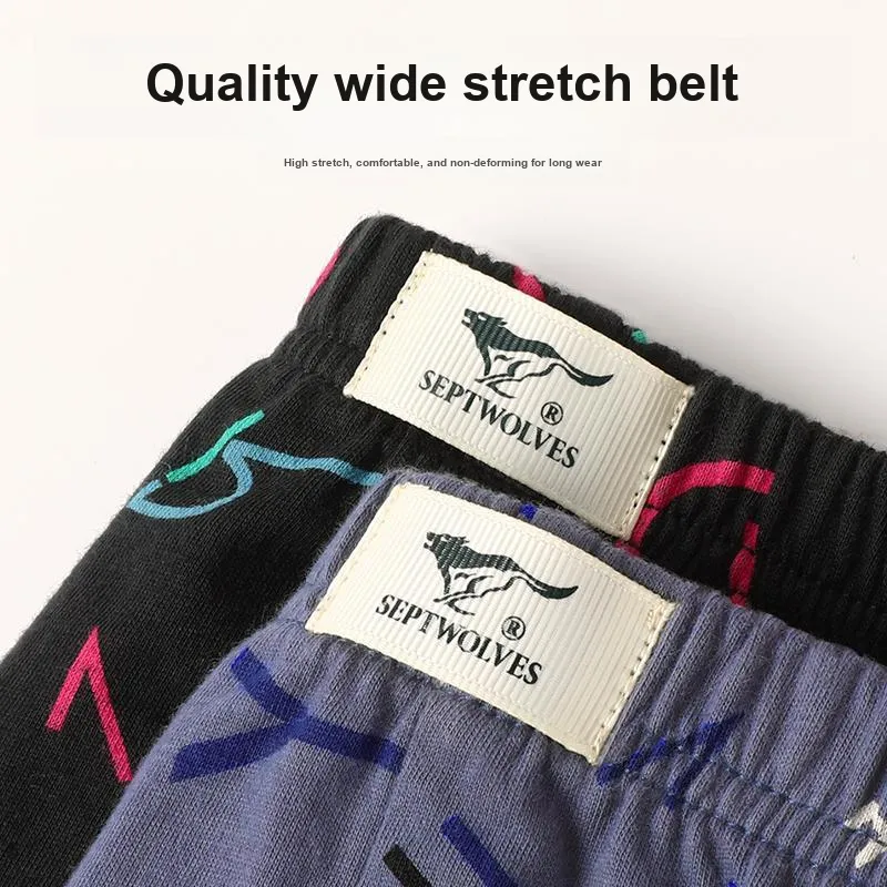 SEPTWOLVES Underpants Men's 4 Pack Gift Box Set+Shopping Bag-32