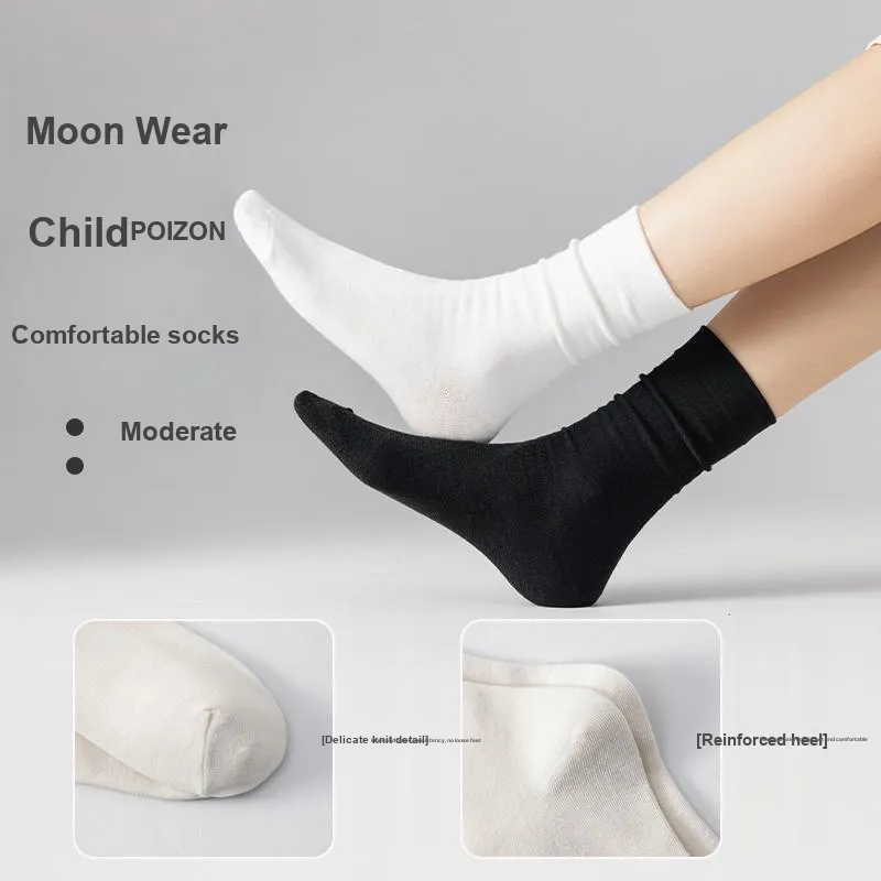 MIIOW Mid-Calf Socks Women's 5 Pack-4