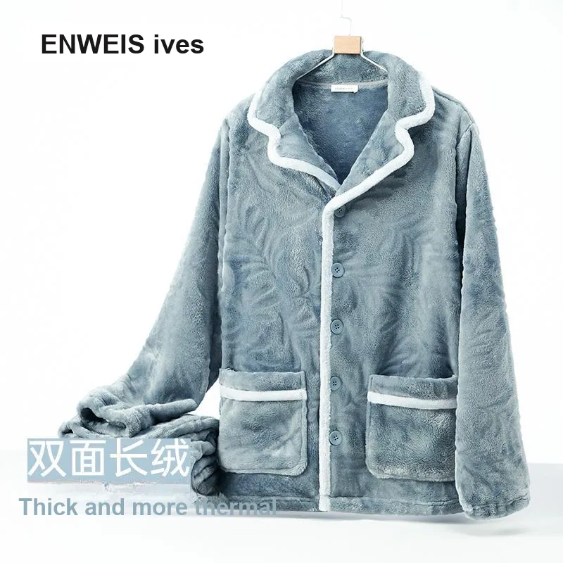 ENWEIS Pajama Set Men's Ink Shadow Blue-2