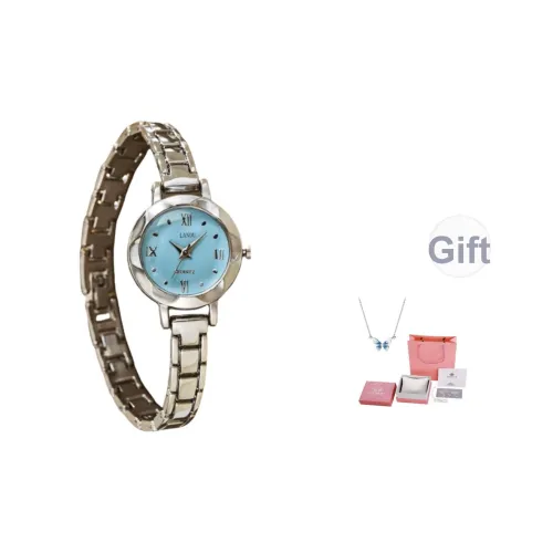 LANDU Minimalist Series Кварцевый механизм Часы Женские Синий циферблат