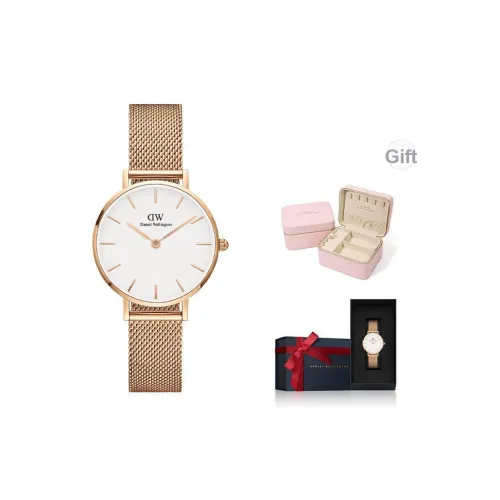 DW/DanielWellington Кварцевый механизм Женские часы из коллекции PETITE, 28 мм * 28 мм * 6 мм, белые