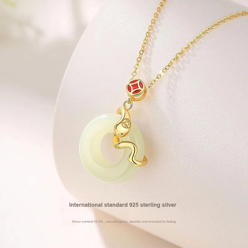 JUICY GRAPE Chalcedony Jade Necklaces Women's-2