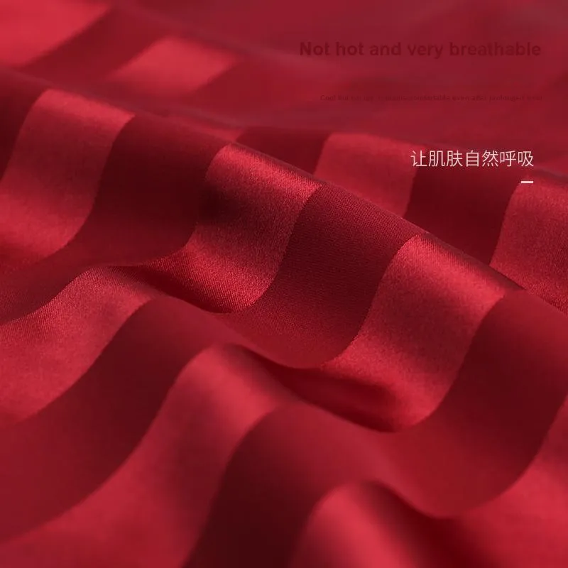 Xuan Liang Pajama Set Men's Gift Box Set Cherry Red-1