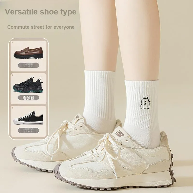 AOKANG Mid Calf Socks Women's Combo Set-17