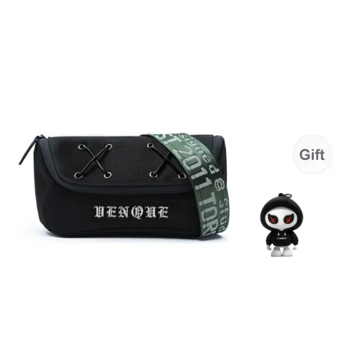 Venque Nylon Fabric Sling Bag Regular Unisex Orange/Army Green/Black
