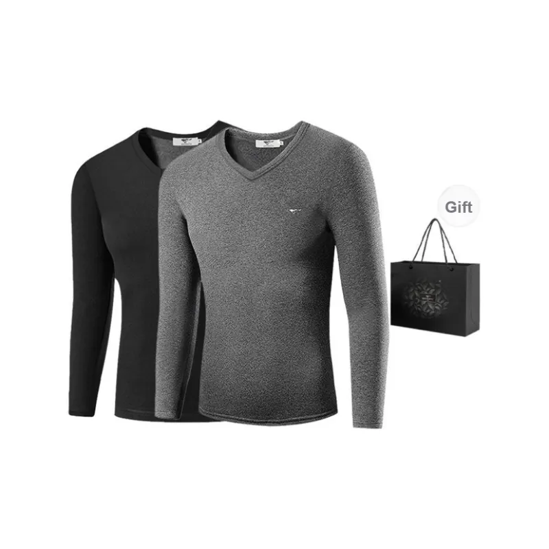 SEPTWOLVES Thermal Tops Autumn And Winter Models Men's Handbag Delivered-13