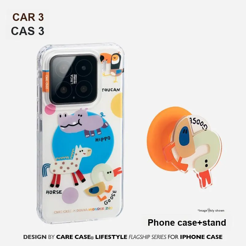 CARECASE TPU Material Creative Print Collection Magnetic Phone Case Compatibility With Xiaomi 15/15 Pro-13