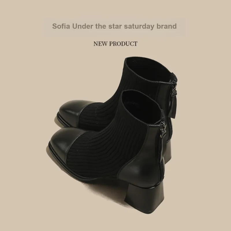 Safiya Ankle Boots Women's Black-3
