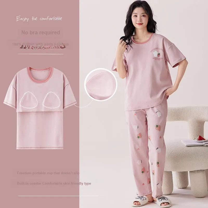 MIIOW Cool One Summer Series Pajama Set Women's Lotus Color-1