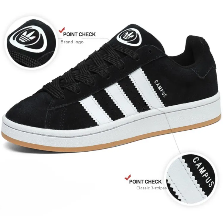 Adidas Campus 00s Black White Gum Kids-1