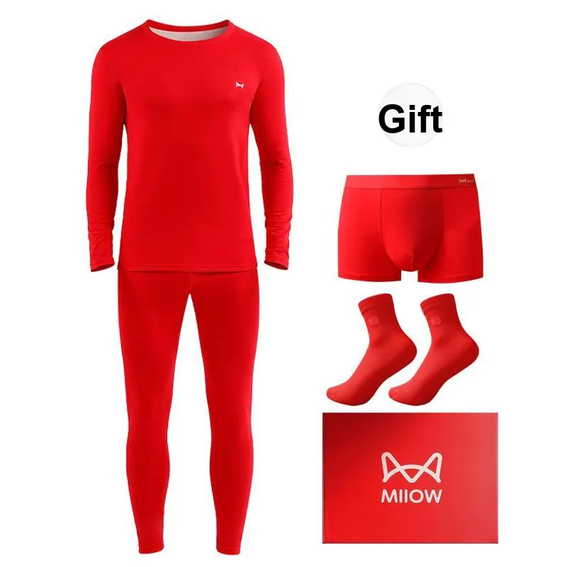 MIIOW Thermal Set Men's Gift Box Set China Red