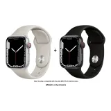 Apple Silicone Strap-Starlight * Black