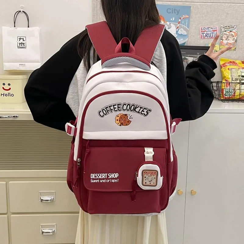 BAODIDAISHU Nylon Backpack Computer Backpack Unisex Multicolor-24