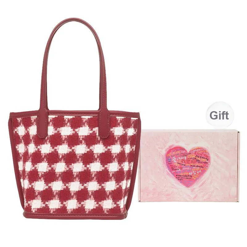 NATTY PU Shoulder Bag Women's Red-5