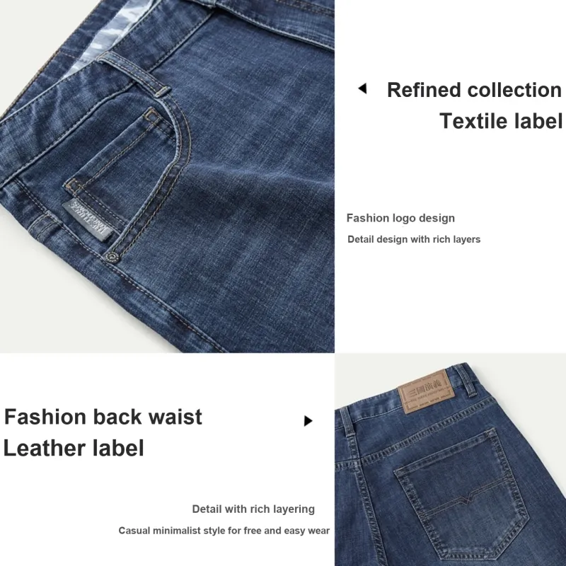 HLA Romance Of The Three Kingdoms Series Jeans Men Denim Blue Transition Color Dark 20-5