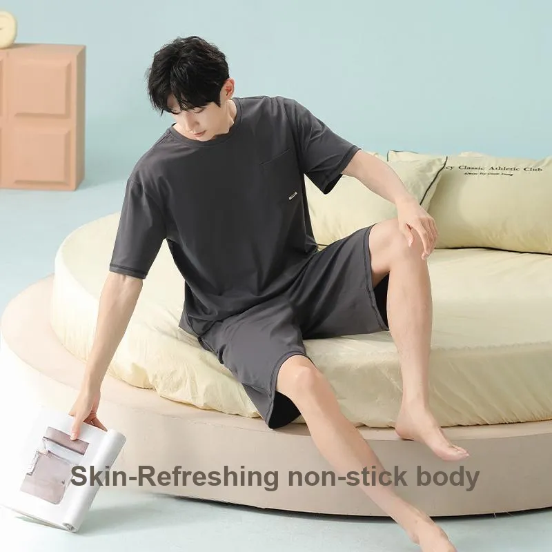 Qiao Ni Tong Pajama Set Men's Image Color-5