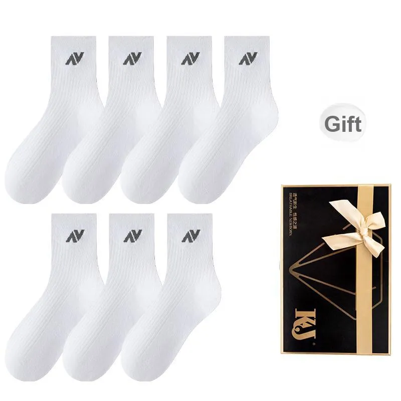 KJ Mid Calf Socks Men's Gift Box 7 Double Packs-19