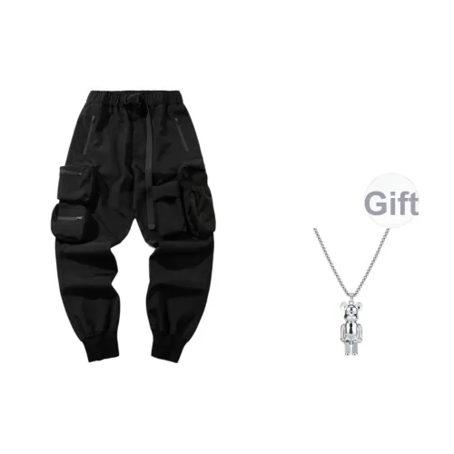 MG Черные Мужские Повседневные Штаны