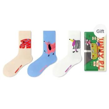 PL Mid Calf Socks Unisex Shopping Bag 3 Pack