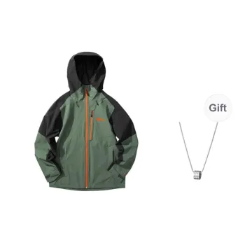 JACK WOLFSKIN Windbreaker Jackets Men Hedge Green+Accessory